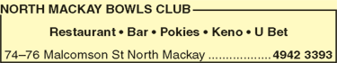 North Mackay Bowls Club - Go Out 8