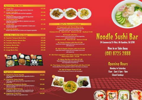 Noodle Sushi Bar Mount Gambier - Go Out 1