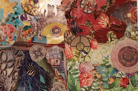 Online Live Streaming Class: Cut And Paste Creative Collage Fun - Go Out 0