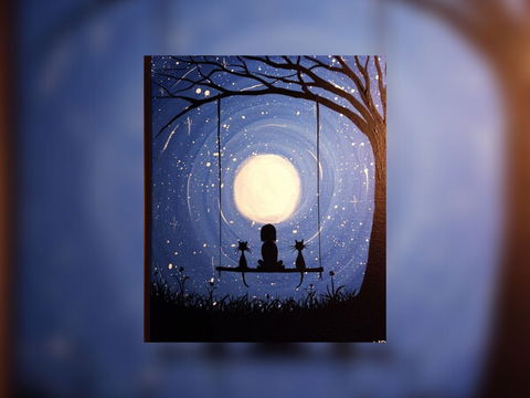 Grab A Glass Of Wine And Learn To Paint 'Moonrise'! - Pubs and Clubs 0