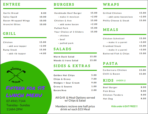 Woods And Irons Restaurant @ The Moranbah Golf Club - Pubs and Clubs 4