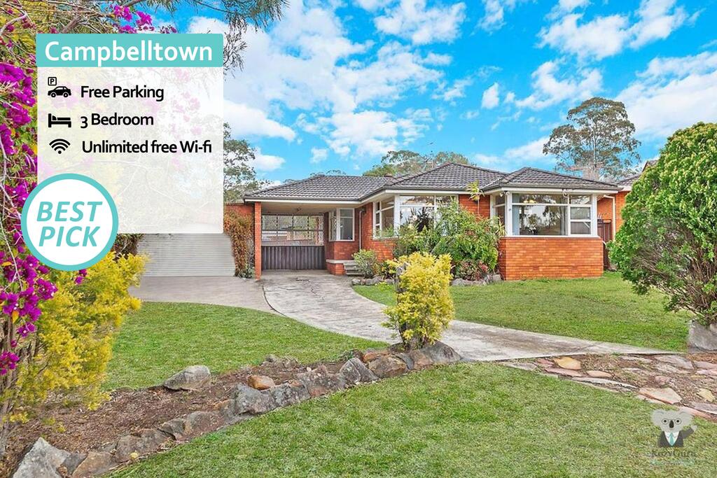 CAMPBELLTOWN HOLIDAY HOME 3 BED  FREE PARKING NCA039 Campbelltown