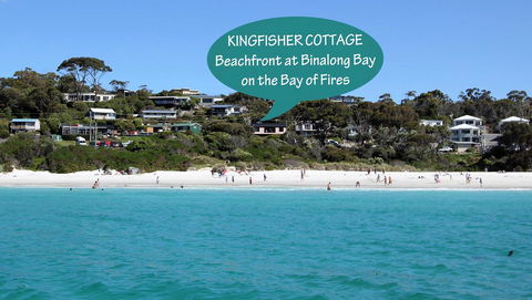 KINGFISHER COTTAGE Beachfront At The Binalong Bay - Go Out 16